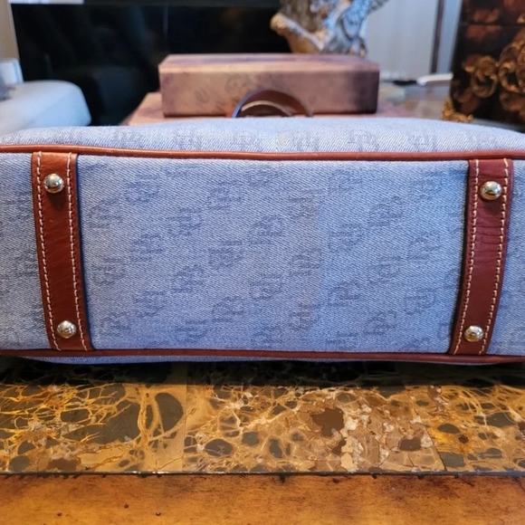 Dooney & Bourke Blue Denim Tote Bag - Picture 6 of 10